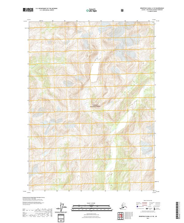 Bradfield Canal A-3 SE topographic map thumbnail