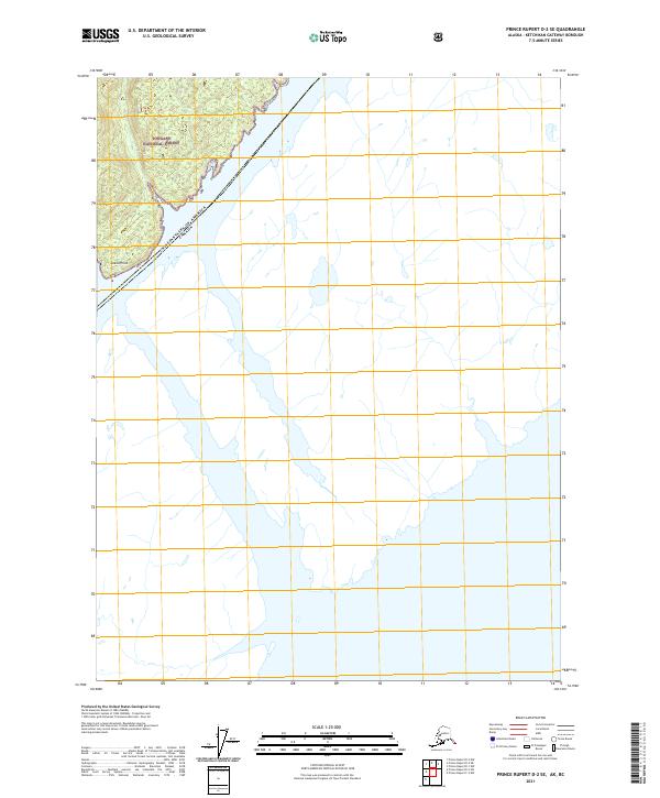 Prince Rupert D-2 SE topographic map thumbnail