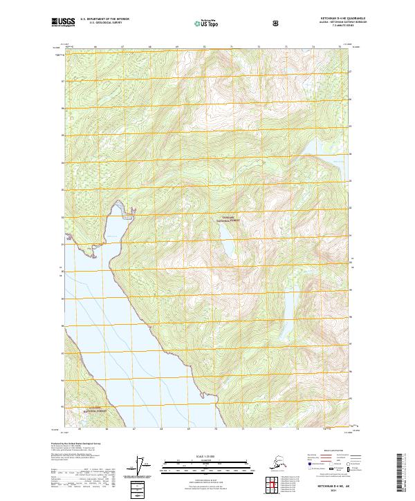 Ketchikan D-4 NE topographic map thumbnail
