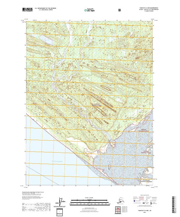Yakutat A-2 NW topographic map thumbnail