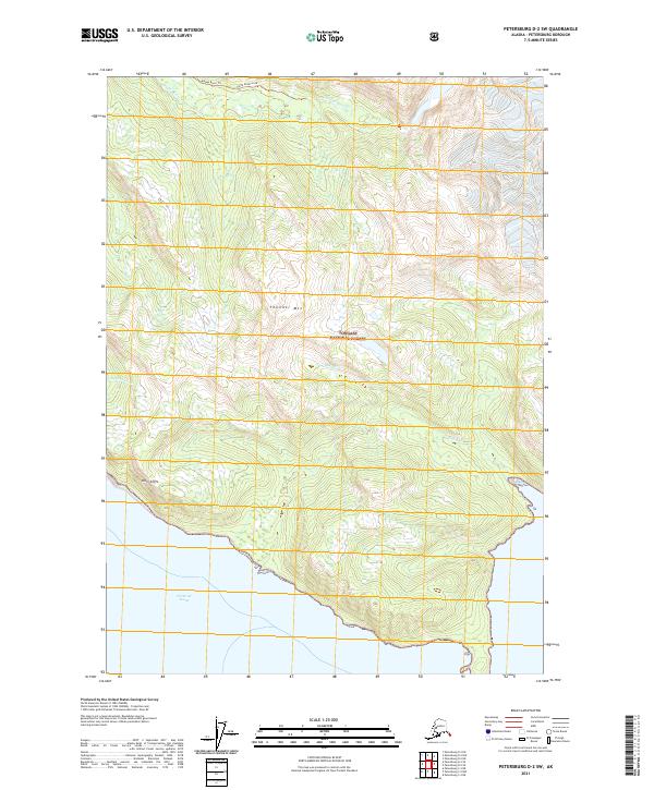 Petersburg D-2 SW 2021 topographic map thumbnail