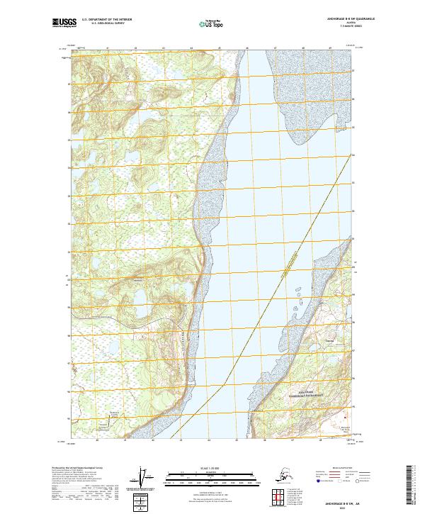 Anchorage B-8 SW 2021 topographic map thumbnail