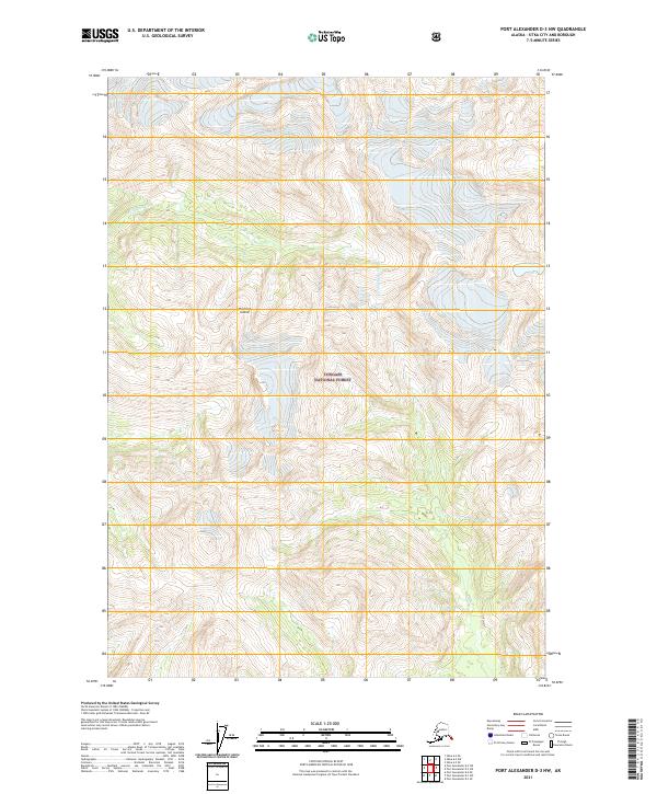 Port Alexander D-3 NW topographic map thumbnail