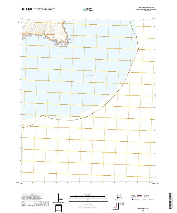 Attu A-1 SW topographic map thumbnail