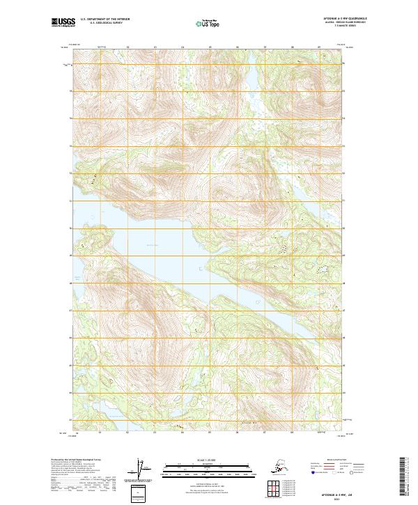 Afognak A-3 NW topographic map thumbnail