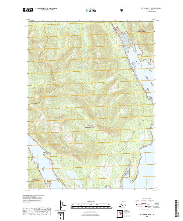 Ketchikan C-6 NW topographic map thumbnail