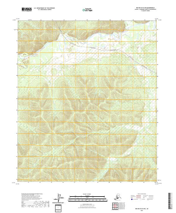 Big Delta B-6 NE 2021 topographic map thumbnail