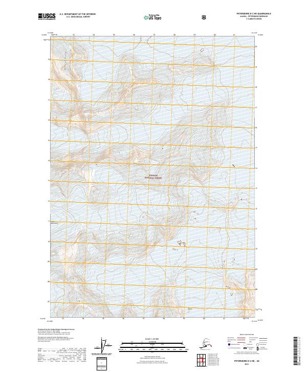 Petersburg D-2 NE 2021 topographic map thumbnail