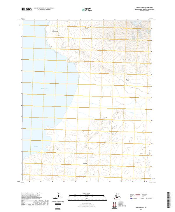Umnak A-3 SE topographic map thumbnail
