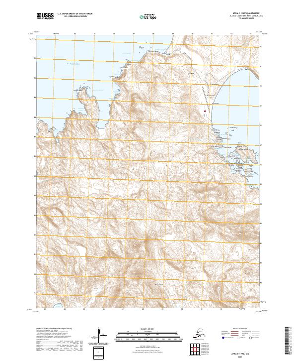 Atka C-1 NW topographic map thumbnail