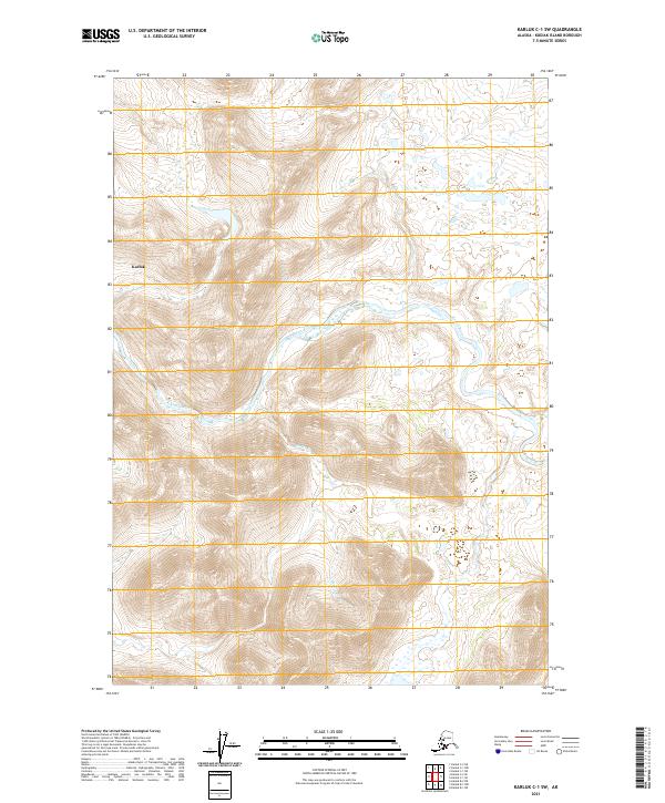 Karluk C-1 SW topographic map thumbnail
