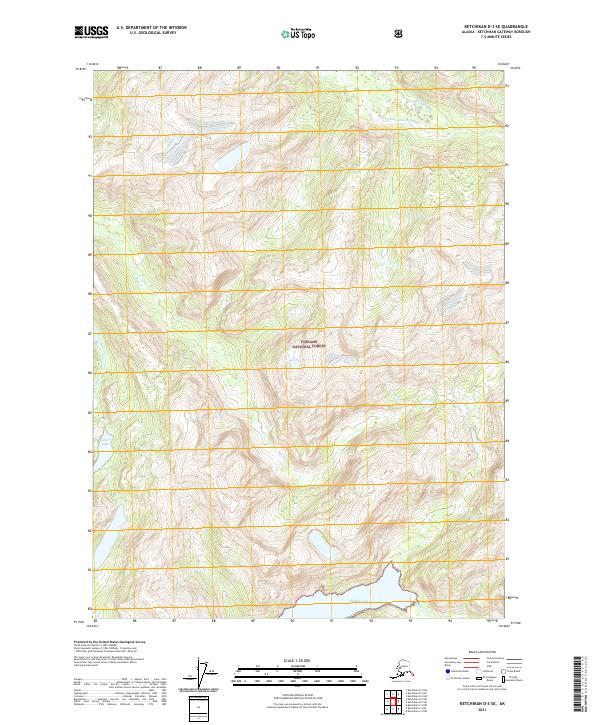 Ketchikan D-3 SE topographic map thumbnail