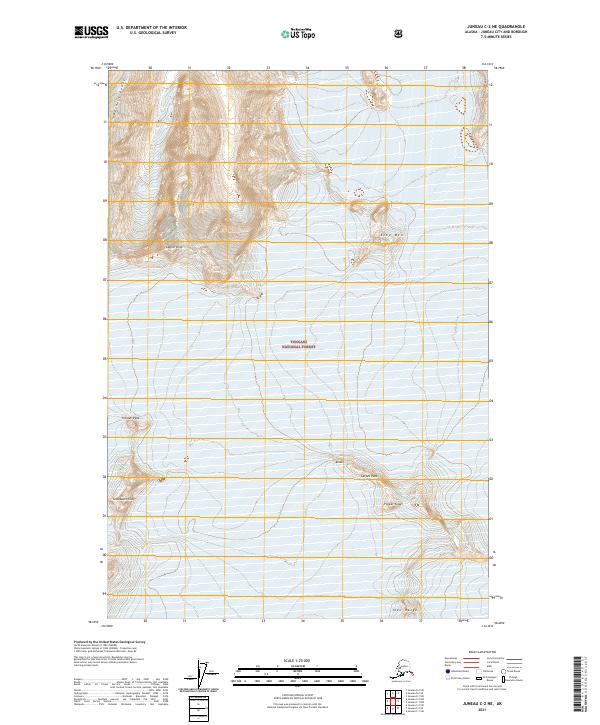Juneau C-2 NE topographic map thumbnail