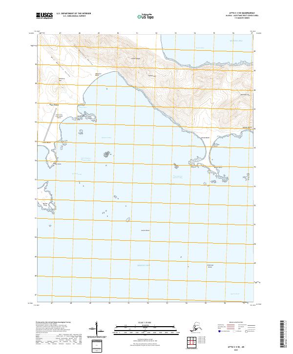 Attu C-3 SE topographic map thumbnail