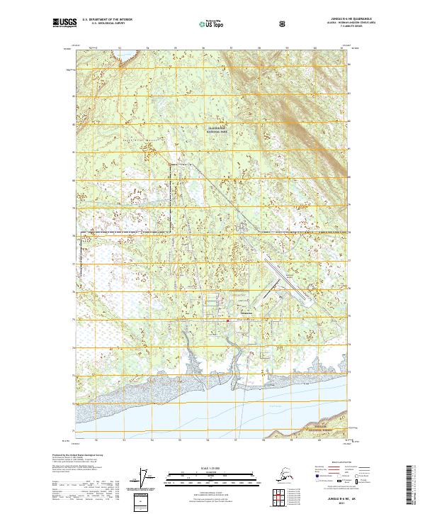 Juneau B-6 NE topographic map thumbnail