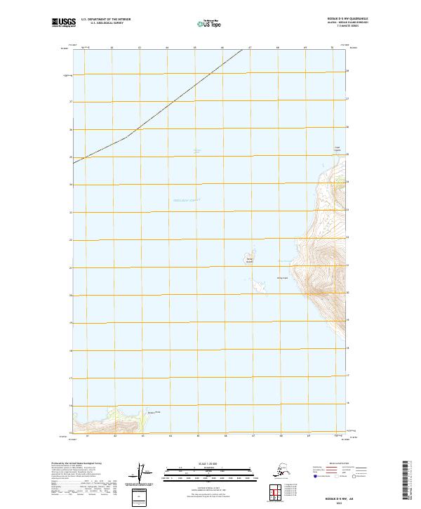 Kodiak D-5 NW topographic map thumbnail