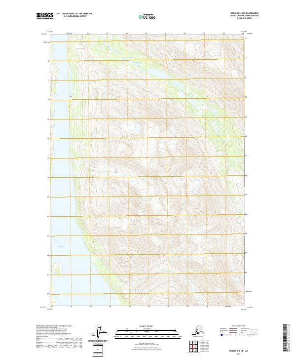 Kodiak B-6 NE topographic map thumbnail
