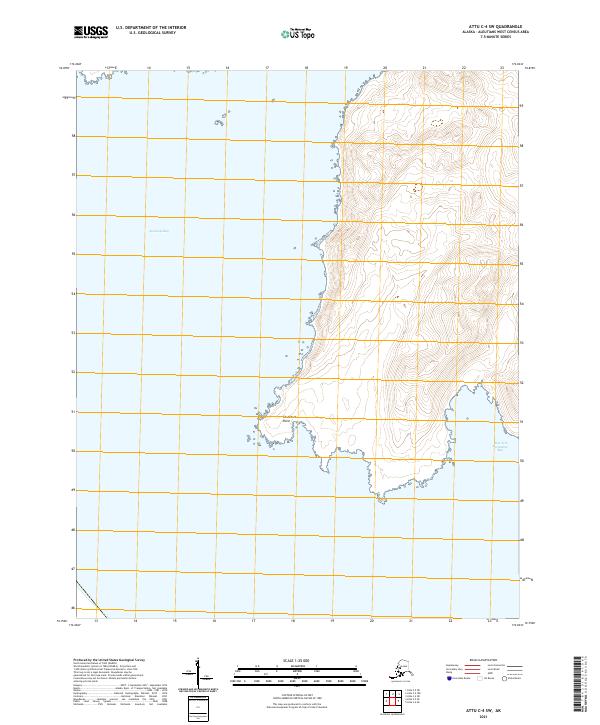 Attu C-4 SW topographic map thumbnail