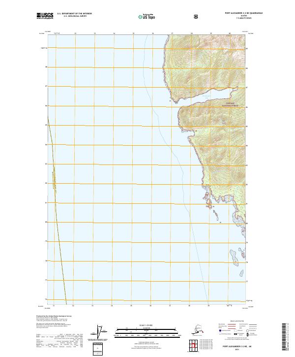 Port Alexander C-2 NE topographic map thumbnail