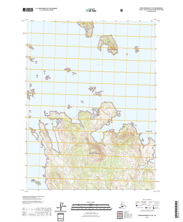 Dixon Entrance D-3 NE topographic map thumbnail