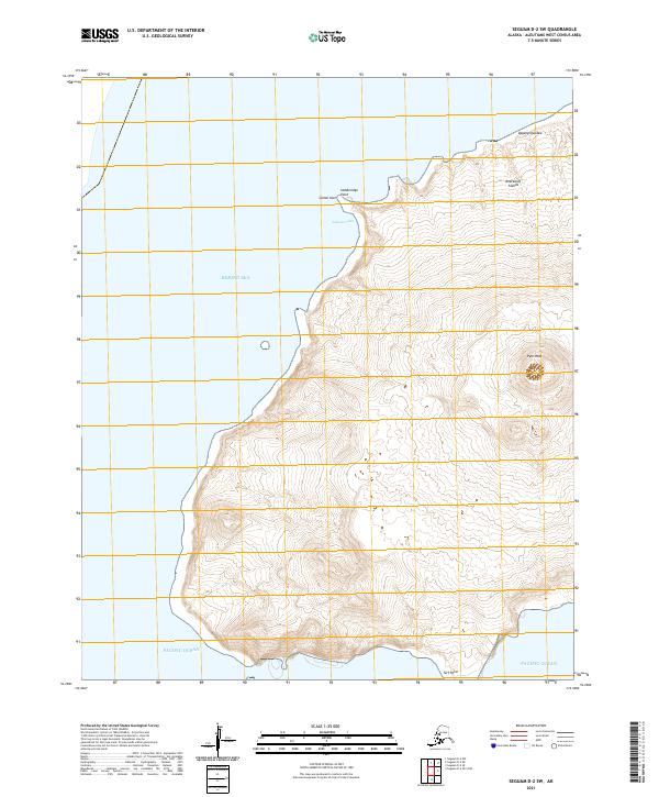 Seguam D-2 SW topographic map thumbnail
