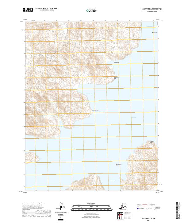 Unalaska C-2 SE topographic map thumbnail