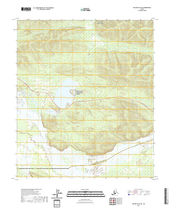 Big Delta B-6 SE 2021 topographic map thumbnail