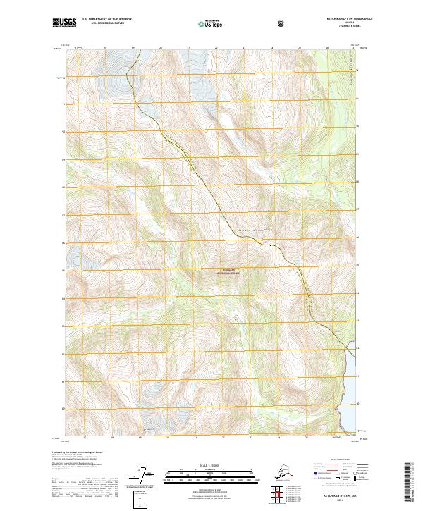 Ketchikan D-1 SW topographic map thumbnail
