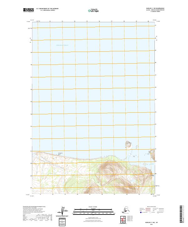 Karluk C-1 NE topographic map thumbnail