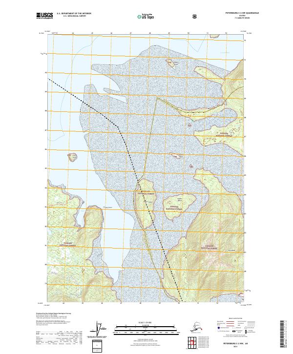 Petersburg C-2 NW 2021 topographic map thumbnail