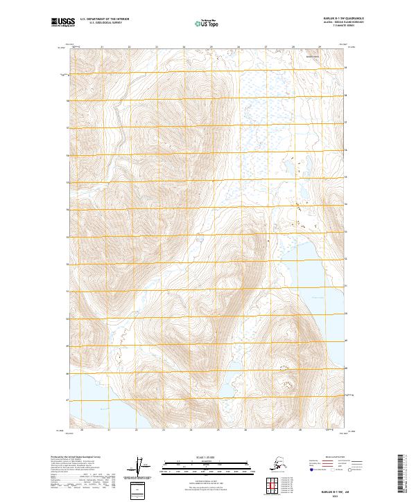 Karluk B-1 SW topographic map thumbnail
