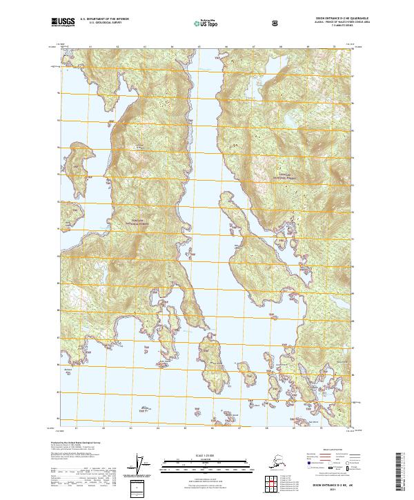 Dixon Entrance D-2 NE topographic map thumbnail