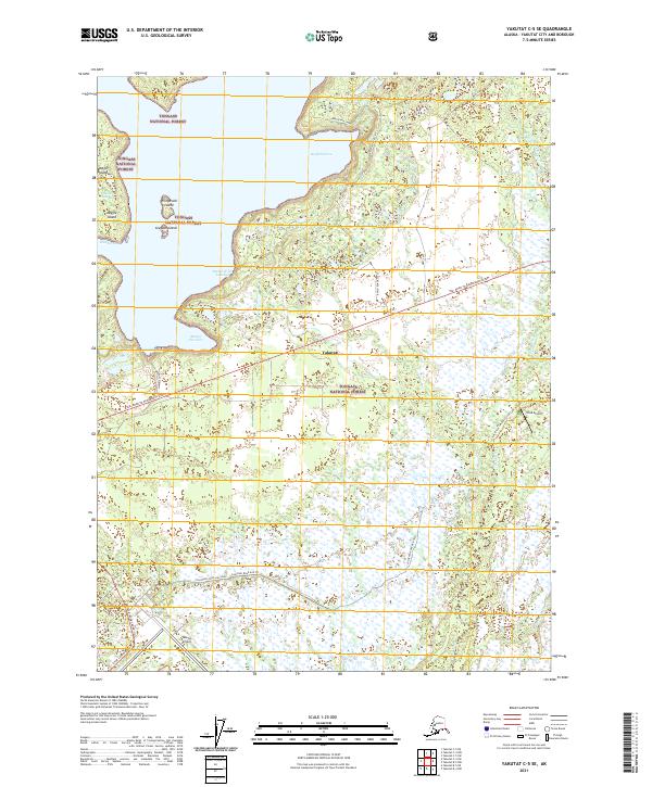 Yakutat C-5 SE topographic map thumbnail