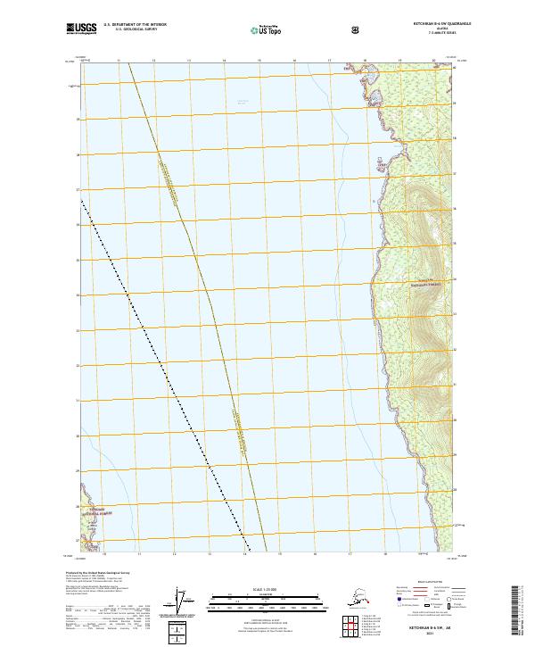 Ketchikan B-6 SW topographic map thumbnail