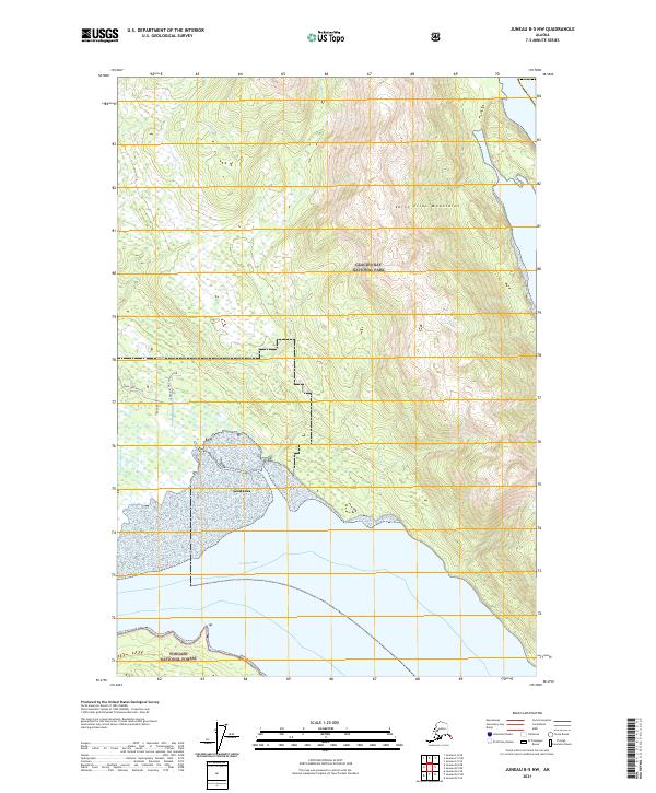 Juneau B-5 NW topographic map thumbnail