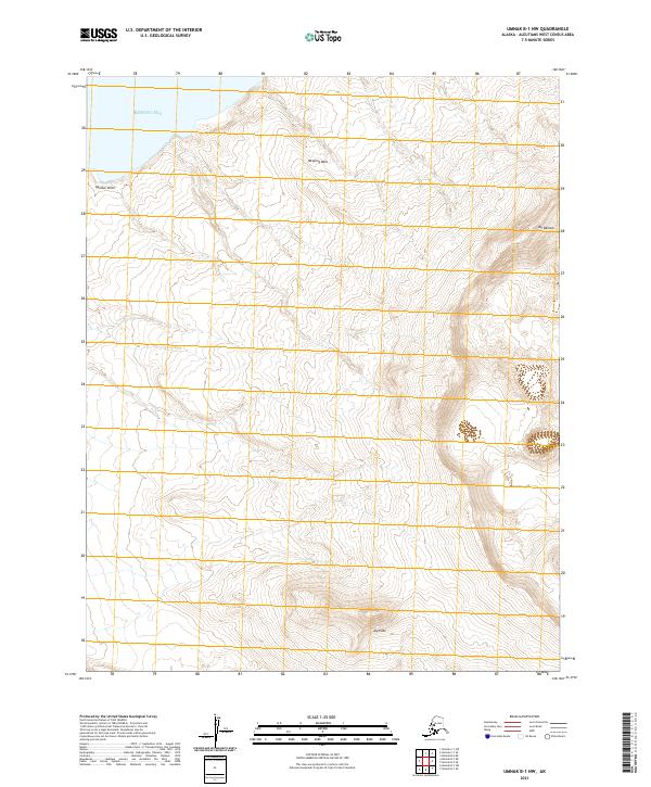 Umnak B-1 NW topographic map thumbnail