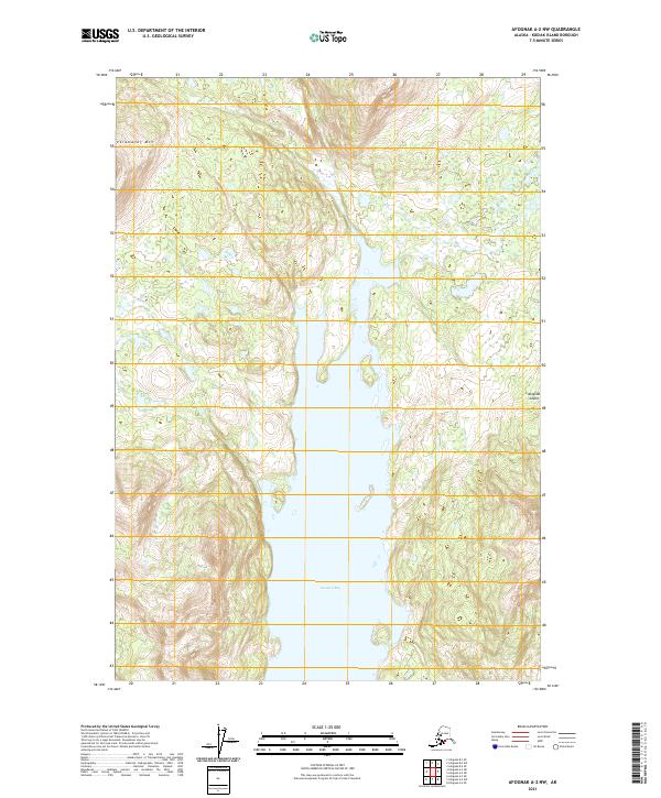 Afognak A-2 NW topographic map thumbnail
