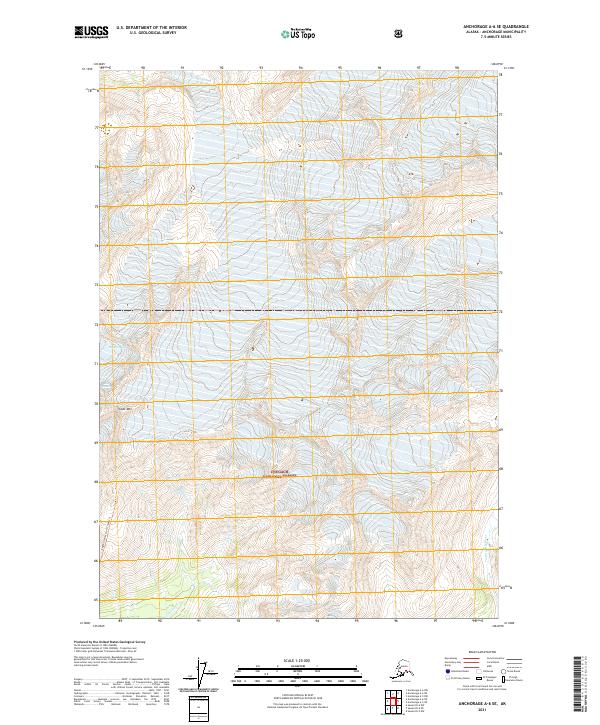 Anchorage A-6 SE 2021 topographic map thumbnail