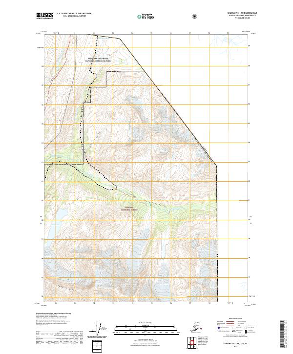 Skagway C-1 SE topographic map thumbnail