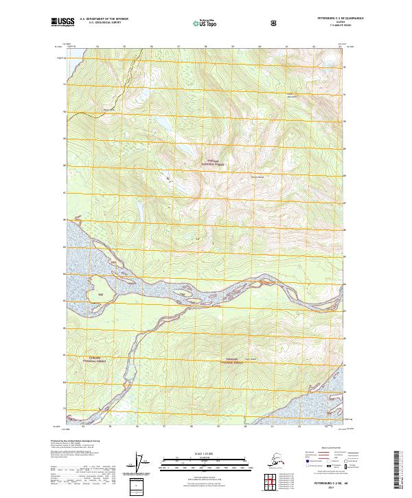 Petersburg C-2 NE 2021 topographic map thumbnail
