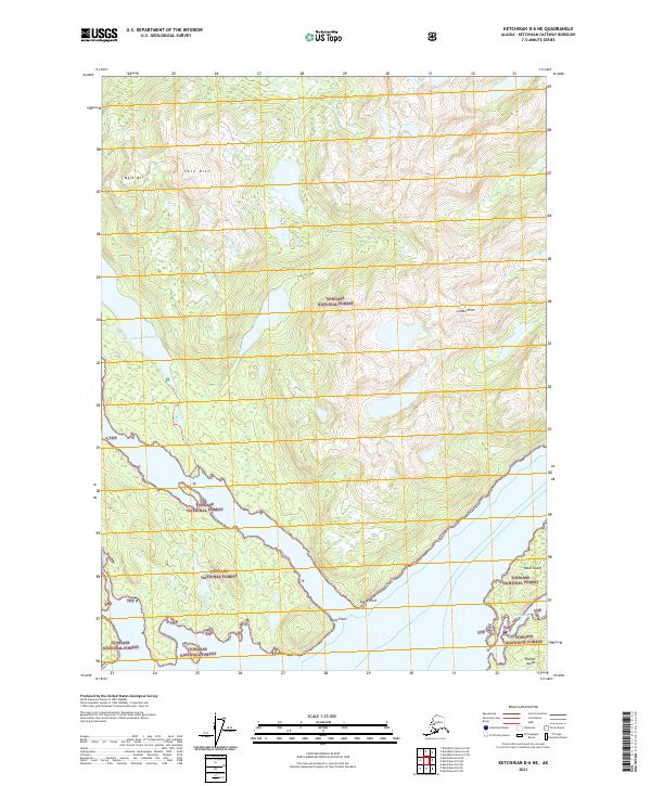 Ketchikan D-6 NE topographic map thumbnail