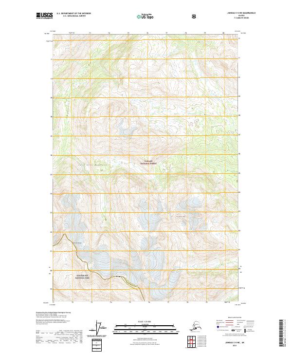 Juneau C-5 NE topographic map thumbnail