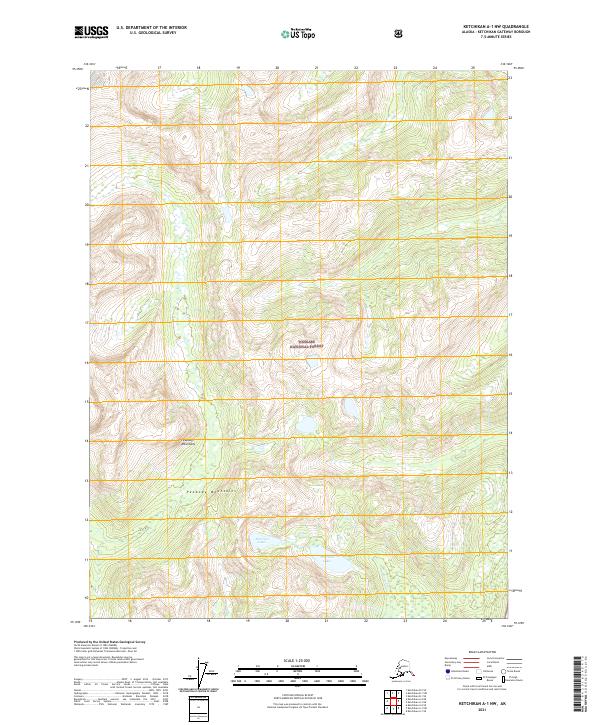 Ketchikan A-1 NW topographic map thumbnail
