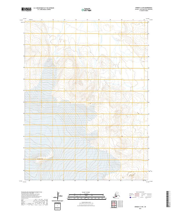 Unimak C-2 SW topographic map thumbnail