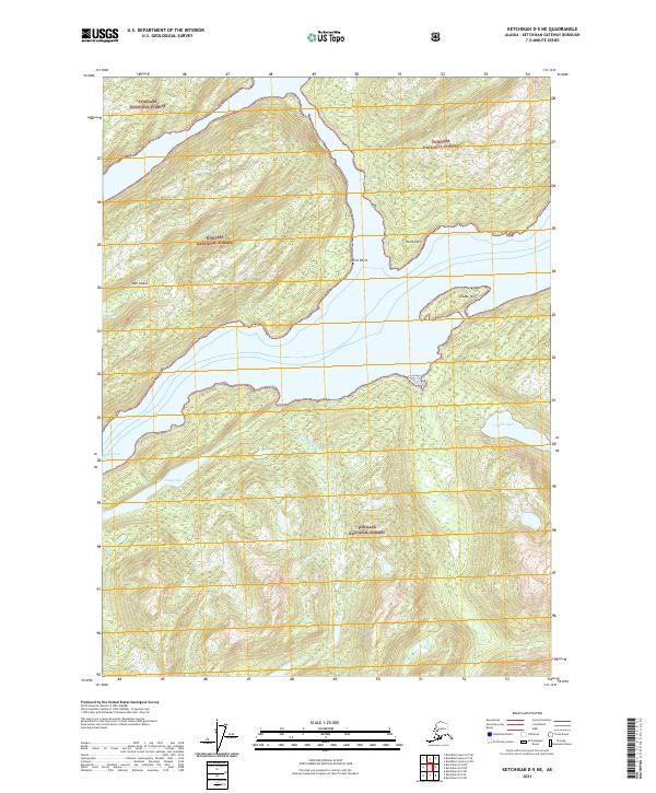 Ketchikan D-5 NE topographic map thumbnail