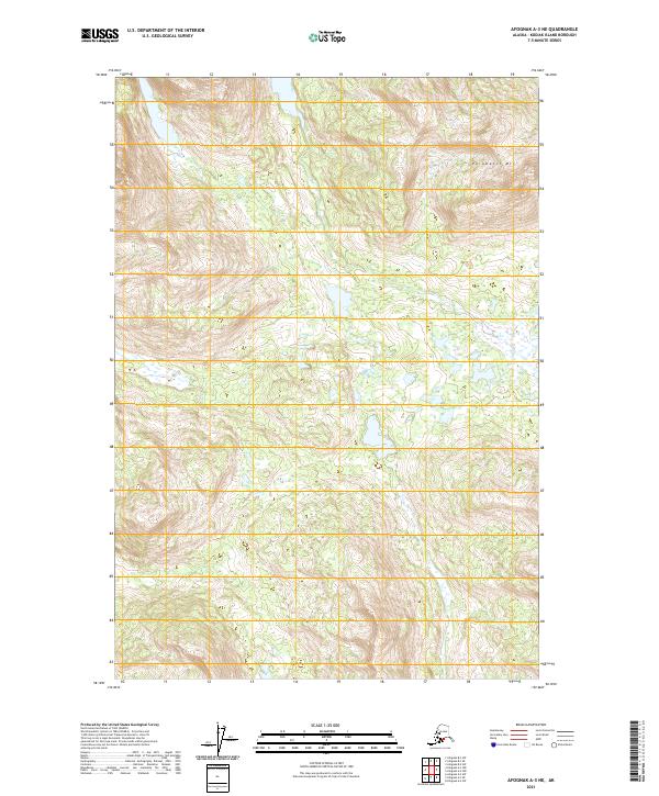 Afognak A-3 NE topographic map thumbnail