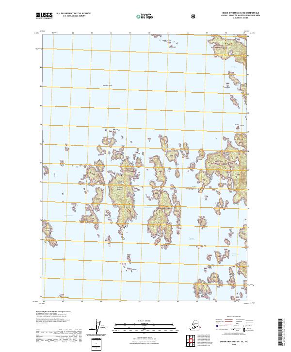 Dixon Entrance D-2 SE topographic map thumbnail
