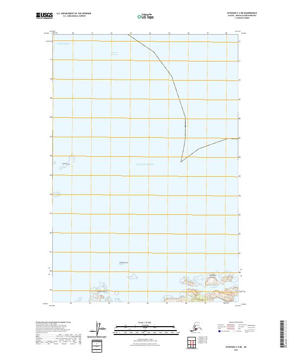 Afognak C-2 NE topographic map thumbnail