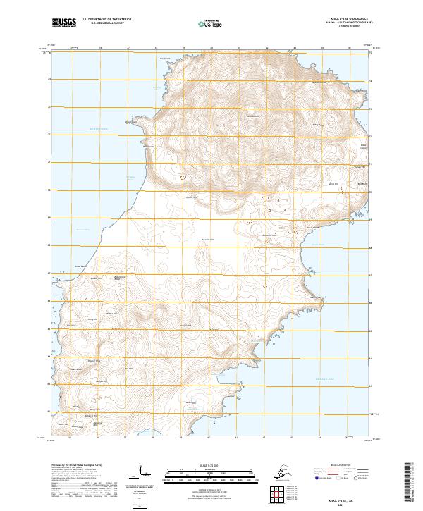 Kiska D-2 SE topographic map thumbnail
