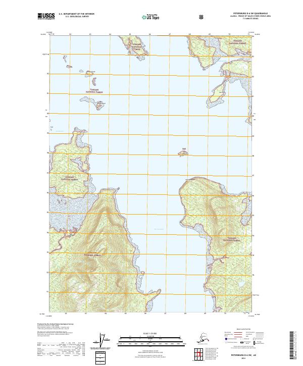 Petersburg D-6 SW topographic map thumbnail